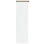 Armario BODO madera maciza pino blanco y marrón 146x53,5x173 cm