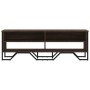 Mueble de TV madera de ingeniería marrón roble 122x34x41 cm