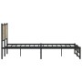 Estructura de cama sin colchón metal roble Sonoma 183x213 cm
