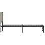 Estructura de cama sin colchón metal roble Sonoma 90x190 cm