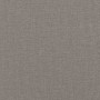 Cama box spring con colchón tela gris taupe 140x200 cm