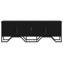 Mueble de TV madera de ingeniería negro 122x34x41 cm
