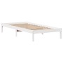 Estructura cama sin colchón madera maciza pino blanca 100x200cm