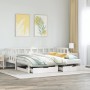 Sofá cama nido con cajones sin colchón blanco 80x200 cm
