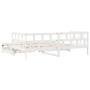 Sofá cama nido con cajones sin colchón blanco 80x200 cm