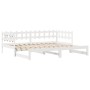 Sofá cama nido con cajones sin colchón blanco 90x200 cm