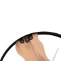Reloj de pared de hierro y madera de roble marrón Ø35 cm