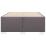 Estructura de cama sin colchón cuero sintético gris 120x200 cm