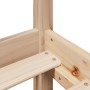 Estructura de cama sin colchón madera maciza de pino 90x200 cm