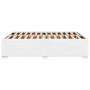 Estructura de cama sin colchón cuero sintético blanco 140x200cm