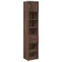 Armario estrecho madera ingeniería marrón roble 45x42,5x225 cm