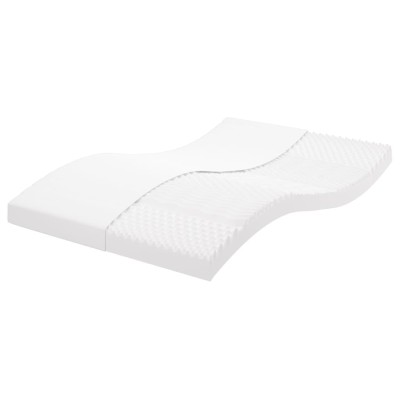 Colchón de espuma de 7 zonas dureza 20 ILD blanco 120x220 cm