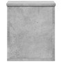 Caja de almacenaje madera ingeniería gris hormigón 30x35x35 cm