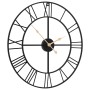 Reloj de pared de hierro negro Ø50 cm