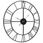 Reloj de pared de hierro negro Ø50 cm