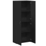 Armario archivador madera de ingeniería negro 60x32x153 cm