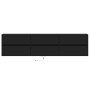 Mueble de TV de pared con LED negro 180x31x45 cm