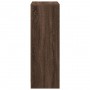 Aparador con LED madera ingeniería roble marrón 72x34x100 cm