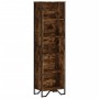 Estantería madera de ingeniería roble ahumado 50x31x169 cm