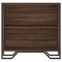 Estantería de madera de ingeniería marrón roble 80x31x74,5 cm