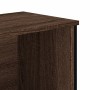 Estantería de madera de ingeniería marrón roble 80x31x74,5 cm