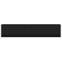 Mueble de TV de pared con LED negro 180x31x38 cm