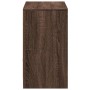 Mueble de TV LED madera ingeniería marrón roble 91x34x61 cm