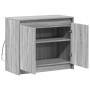 Aparador con LED madera de ingeniería gris Sonoma 72x34x61 cm