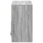 Aparador con LED madera de ingeniería gris Sonoma 72x34x61 cm