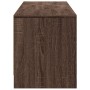Mueble de TV LED madera ingeniería marrón roble 165x34x40 cm