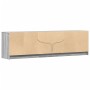 Mueble de TV con LED madera ingeniería gris Sonoma 180x34x50 cm