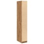 Armario de madera de ingeniería roble artesanal 30x50x200 cm