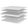 Colchón de espuma viscoelástica blanco 80x200x17 cm