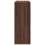 Mesa alta bar con estantes marrón roble 90x40x103,5 cm
