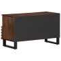 Mueble de TV madera maciza mango marrón 80x34x46 cm