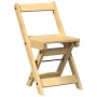 Sillas comedor plegables 4 uds Corona madera pino marrón cera