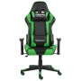 Silla gaming giratoria PVC verde