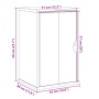 Mueble de baño OTTA madera maciza de pino 35x30x55 cm