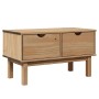 Banco de recibidor OTTA madera maciza de pino 80x40x45 cm
