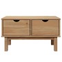 Banco de recibidor OTTA madera maciza de pino 80x40x45 cm