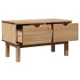 Banco de recibidor OTTA madera maciza de pino 80x40x45 cm