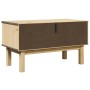 Banco de recibidor OTTA madera maciza de pino 80x40x45 cm