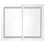 Mueble de baño con espejo LED 80x12,2x68 cm