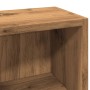 Estanterías de CD 2 uds madera roble artisan 21x16x93,5 cm