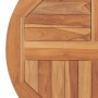 Superficie de mesa redonda madera maciza de teca 2,5 cm 60 cm