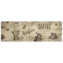 Alfombra de cocina lavable terciopelo marrón café 60x180 cm
