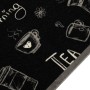 Alfombra de cocina lavable terciopelo negro Morning 60x180 cm