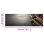 Alfombra de cocina lavable terciopelo botella de vino 60x180 cm