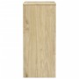 Cajonera SAUDA madera maciza de pino color roble 76,5x39x91 cm