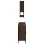 Set de muebles baño 3 pzas madera contrachapada roble marrón
